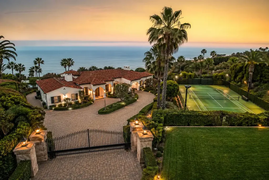 Malibu gated estate exterior