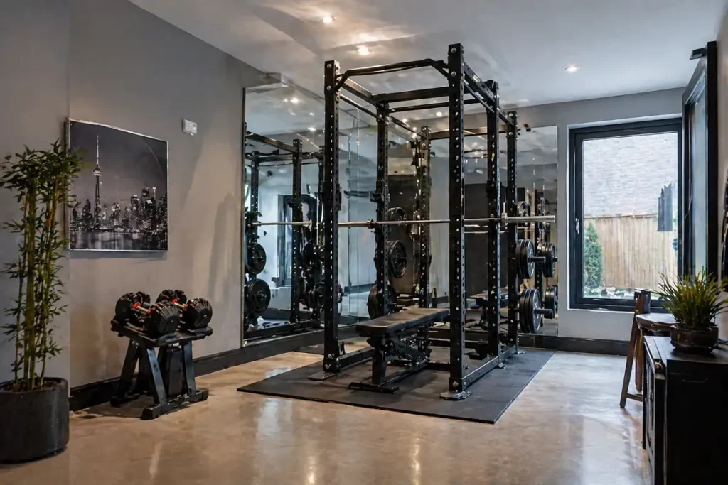 modern toronto home gym interior