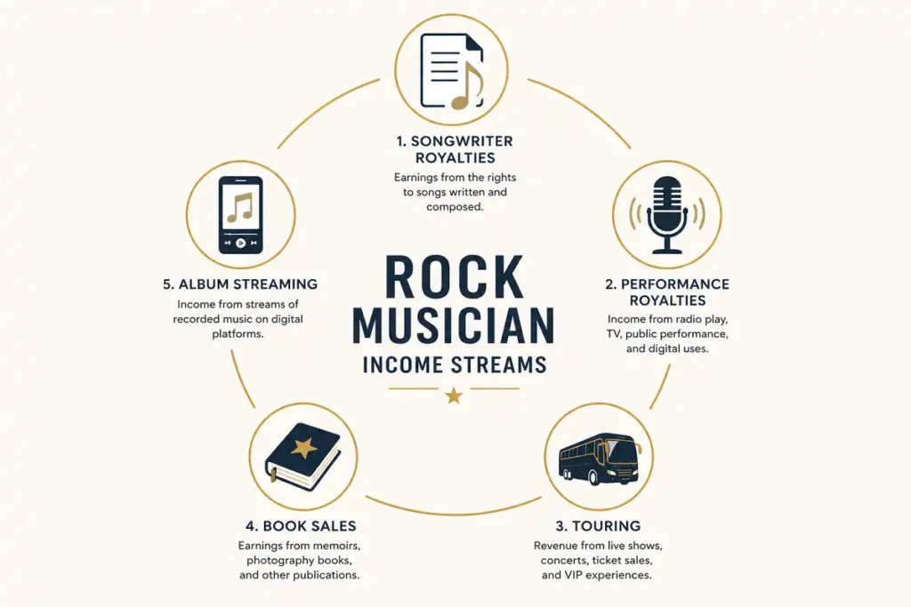 Musician income sources infographic