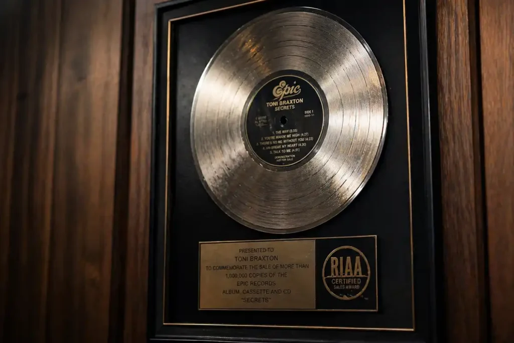platinum record award plaque