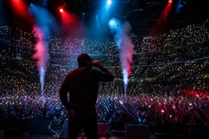 rapper concert stage performance