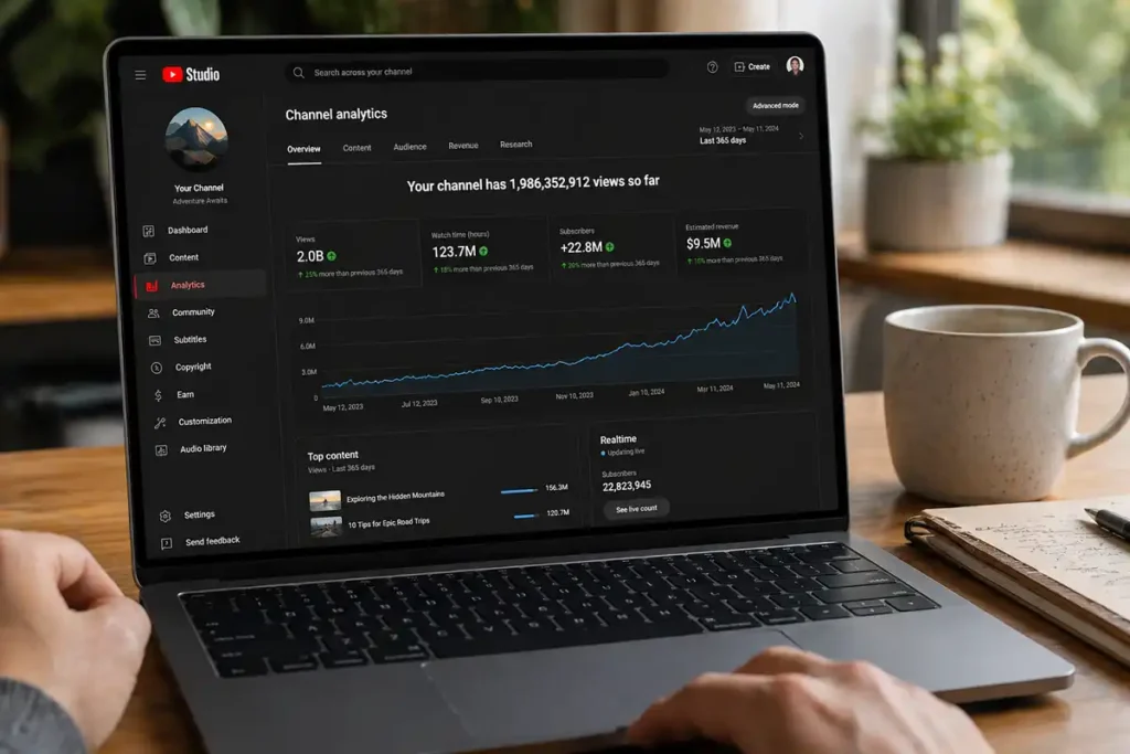 youtube subscriber milestone screen