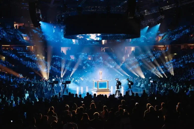 American Music Awards 2026 stage lit up at the MGM Grand Garden Arena in Las Vegas