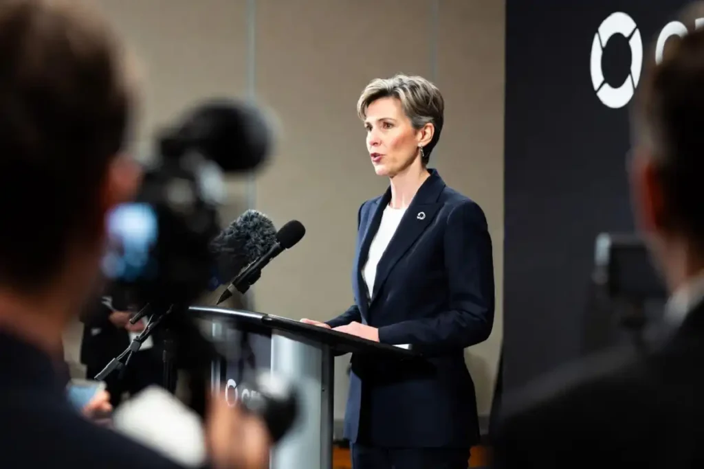 New CEO appointment announcement during a corporate press briefing in May 2026