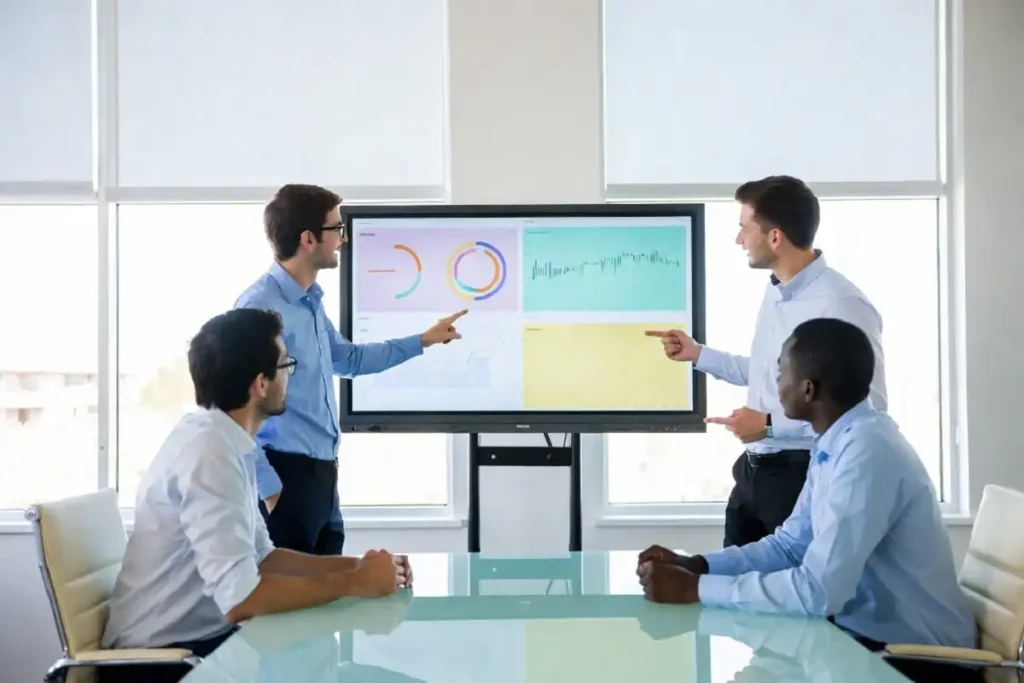 Business team discussing enterprise AI agent adoption in 2026