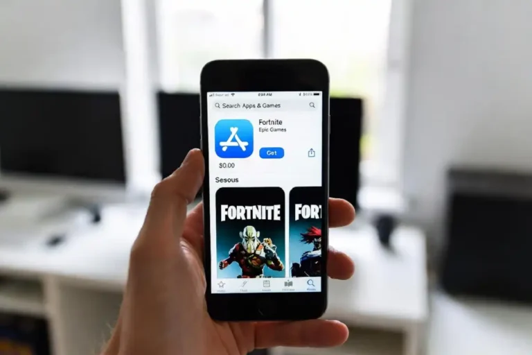 iPhone showing Fortnite download page on the Apple App Store in May 2026