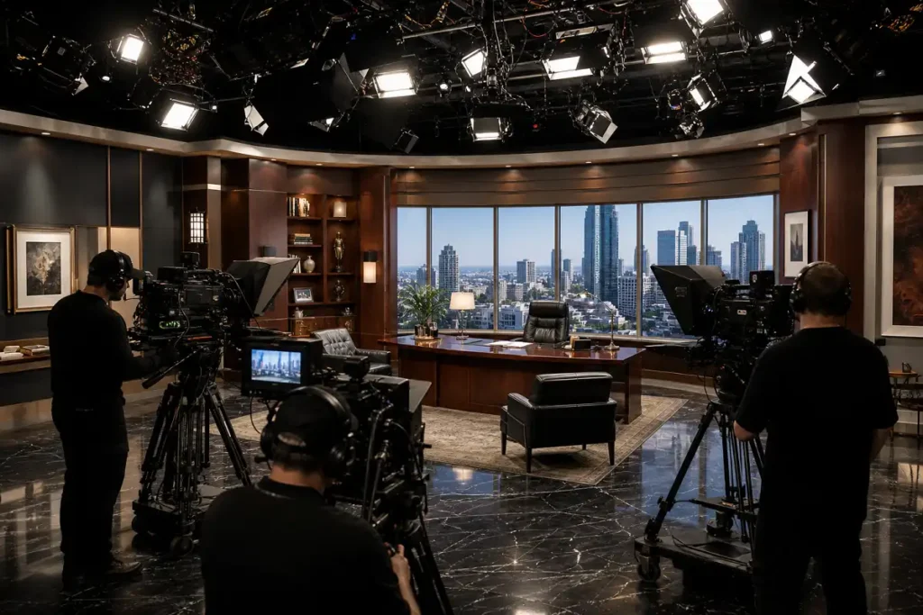 bold and beautiful tv set