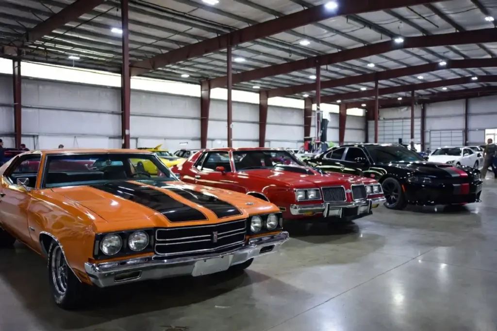 A portion of Don Baskin's legendary collection of over 1000 classic and muscle cars
