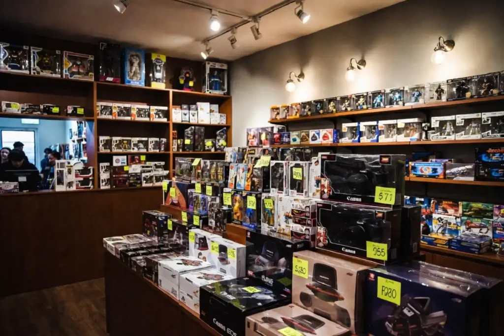 Entertainment Earth wholesale merchandise display suited for small retail businesses and pop culture specialty shops