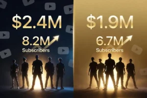 How Ridiculous net worth comparison with Dude Perfect and other top YouTube creators in 2026