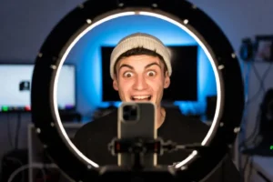 Joe Bartolozzi TikTok creator filming reaction video