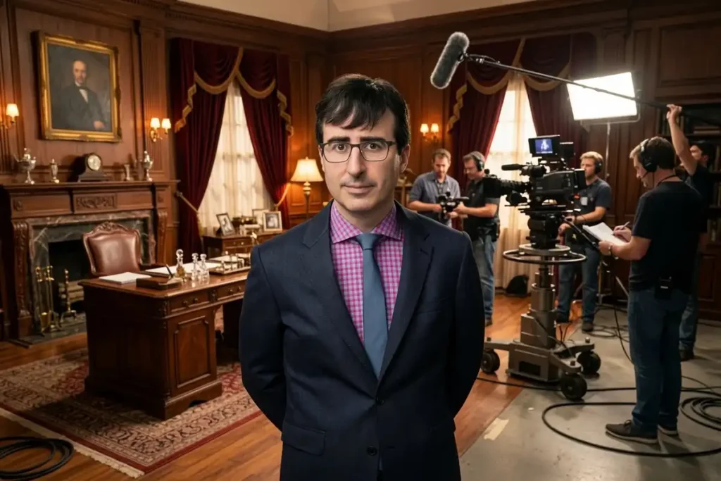 General Hospital set where John Oliver will appear as a guest star in July 2026