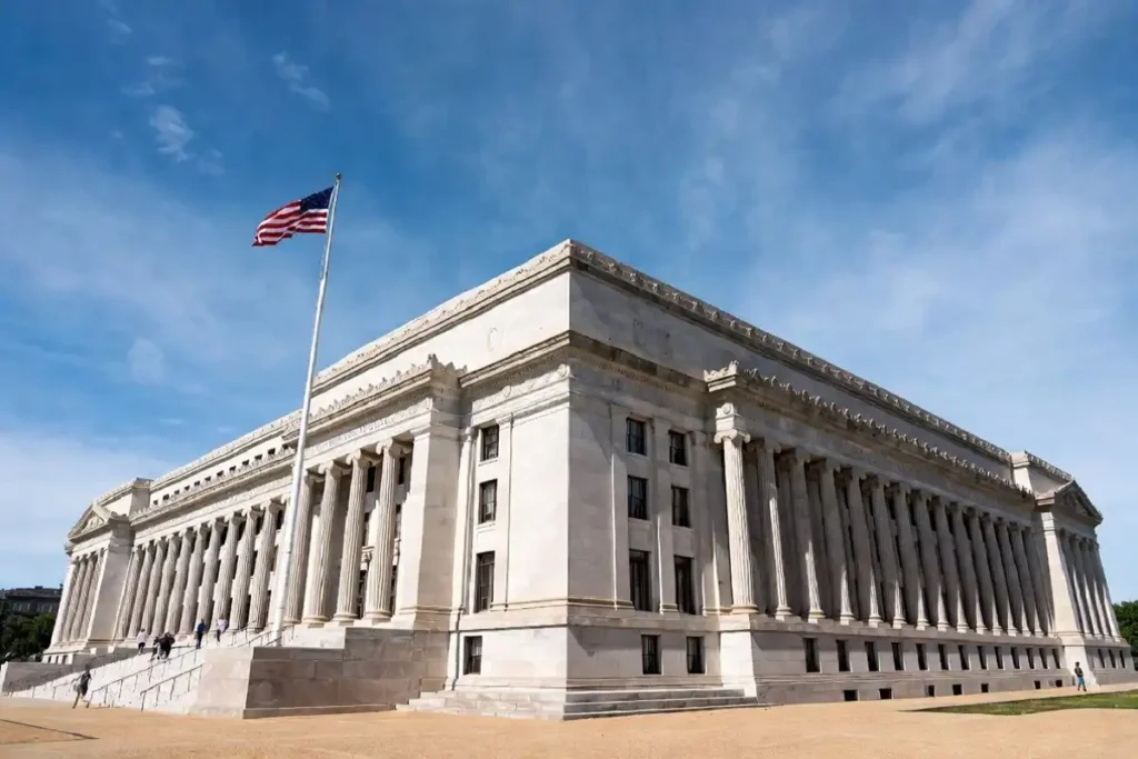 US Department of Commerce building where Commerce Secretary Howard