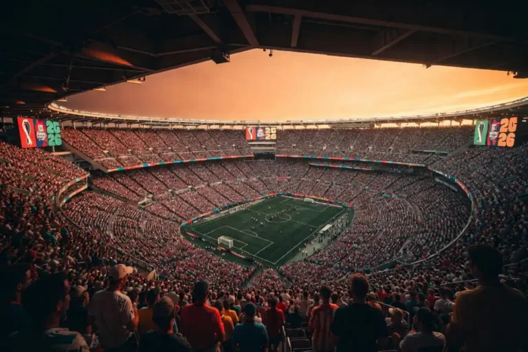 World Cup 2026 stadium filled with fans in North America