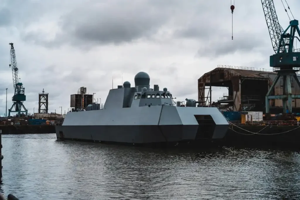 Autonomous drone warship at a Seattle-area shipyard tied to Anduril's Bellevue defense tech operations