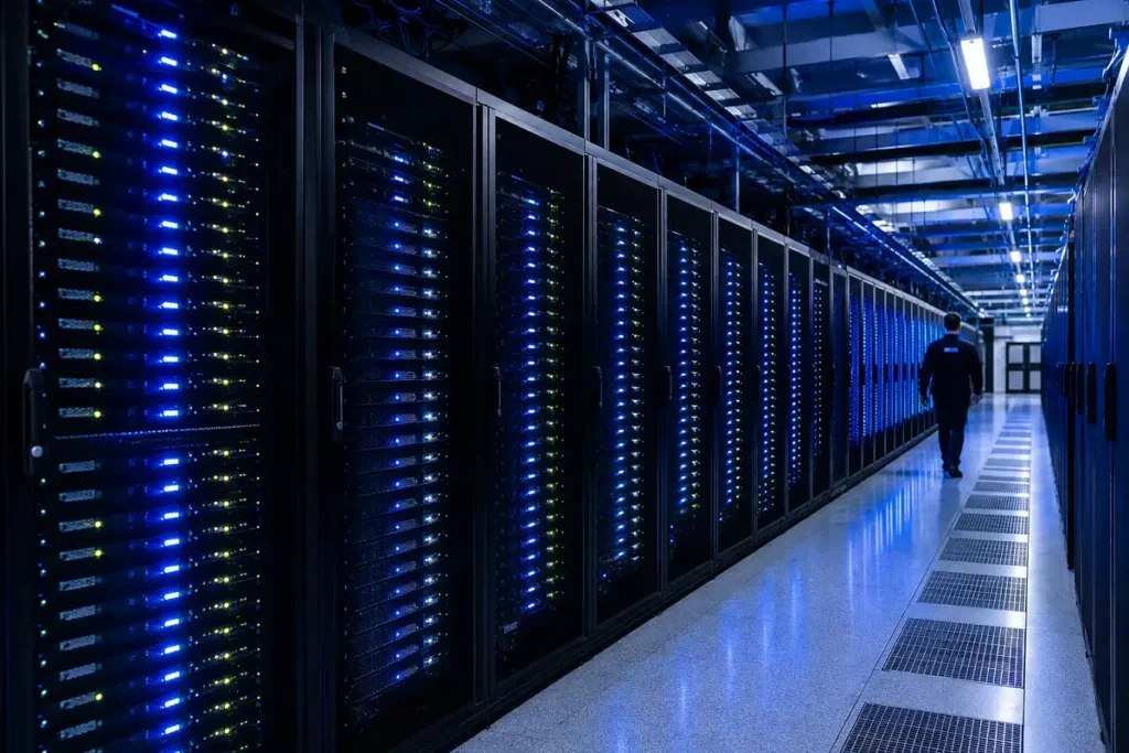 AI data center representing where AI startup investment dollars are going in 2026