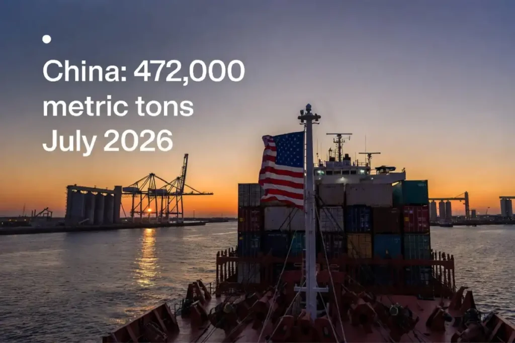 US soybean exports to China resuming under Trump farming policies trade deal in 2026