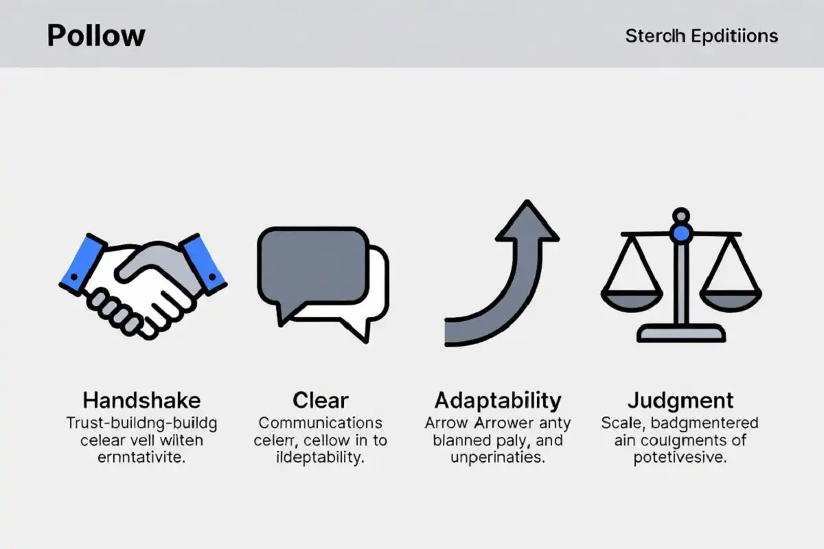 Four human skills for business leadership 2026 trust communication adaptability and judgment